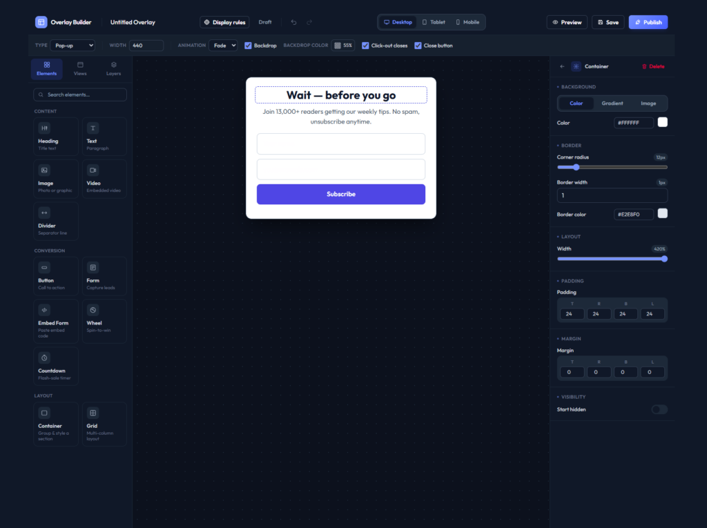 Overlay-Builder
